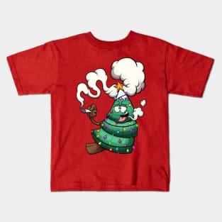 Stoned Christmas Tree Kids T-Shirt